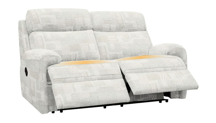 G Plan Hardy 2 Seater Manual Recliner Heated Seats Lydia Blush